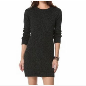 Women's Club Monaco Green Italian Yarn Long Sleeve Sweater Dress S